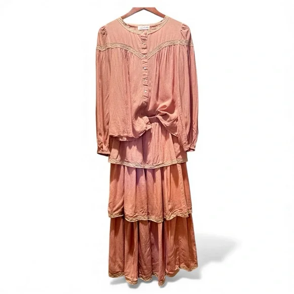 Jacquie the Label Rust Peasant Top & Skirt Set - Picture 5 of 5